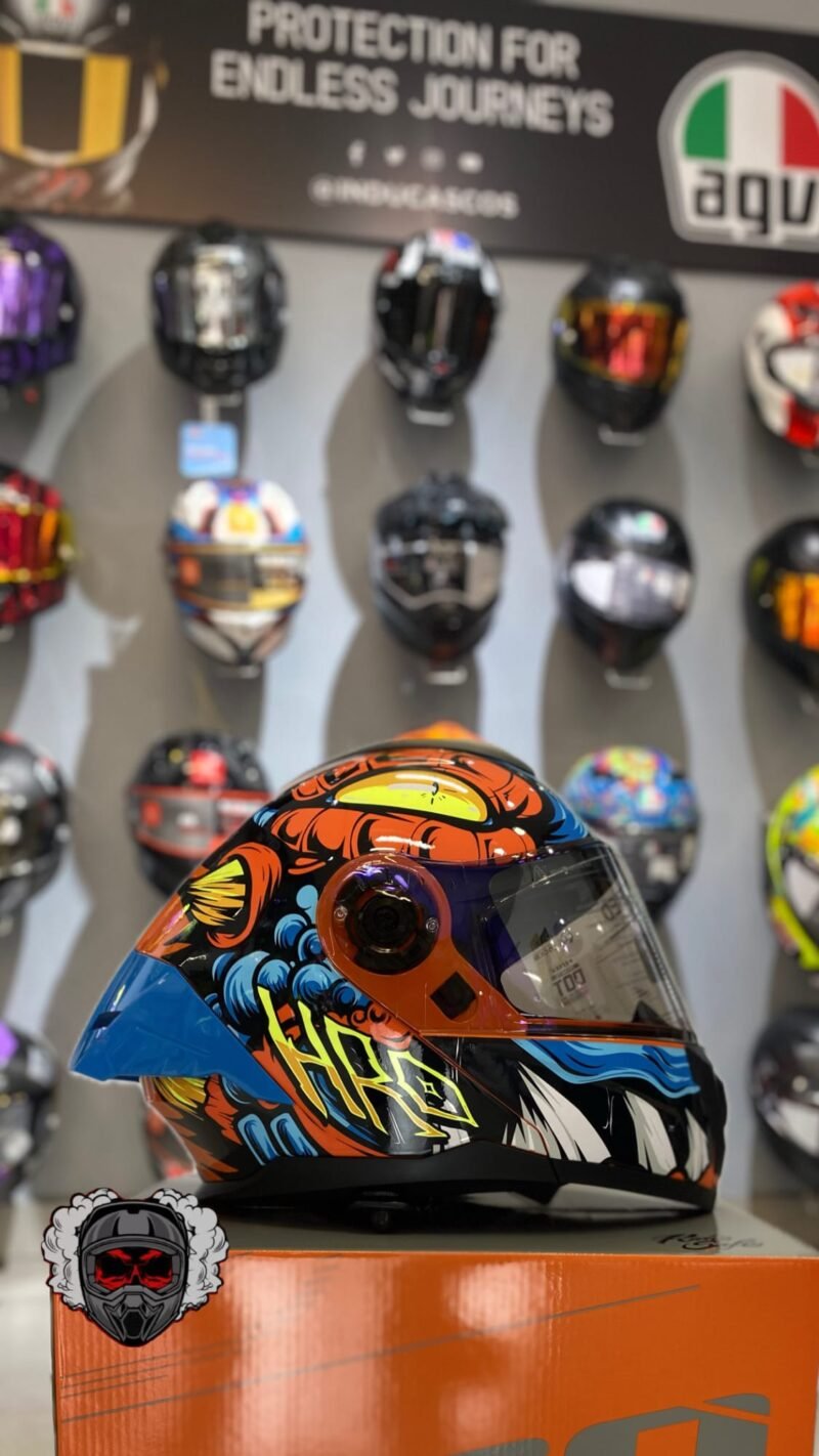 CASCO ABATIBLE HRO 3480 AGREXT NARANJA