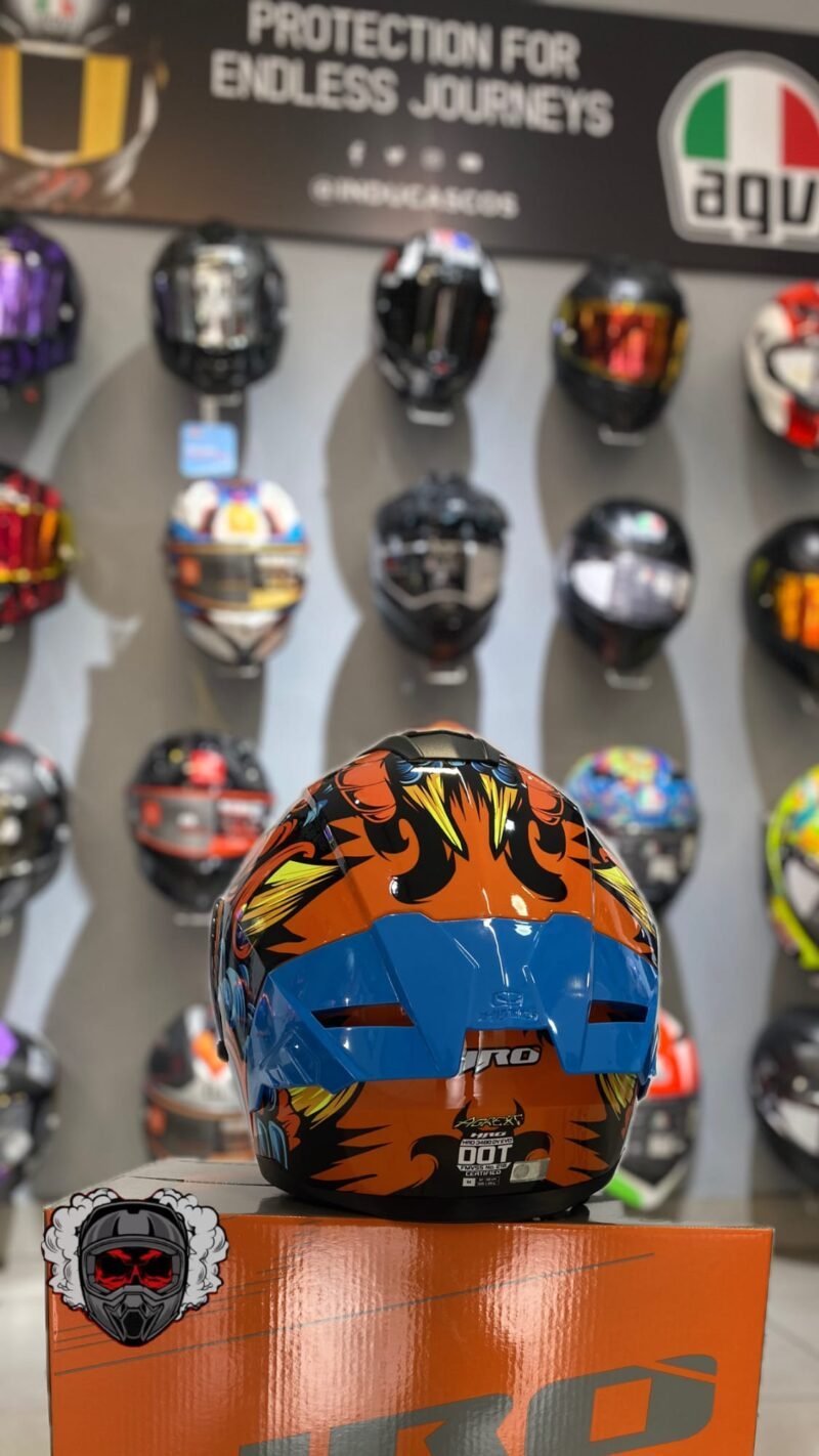 CASCO ABATIBLE HRO 3480 AGREXT NARANJA - Image 3