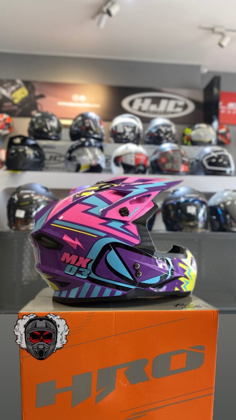 CASCO TIPO CROSS MX03 HRO DAMA