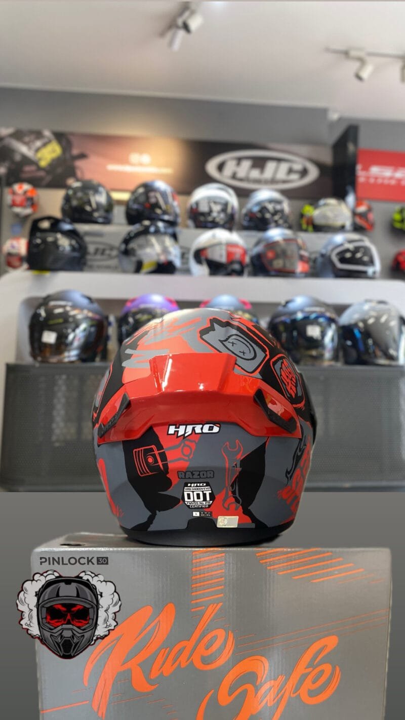 CASCO ABATIBLE HRO 3400 ROJO RAZOR - Image 3