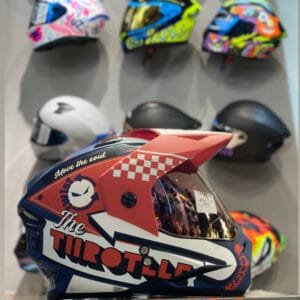 CASCO MULTIPROPOSITO HRO MX 330 ROJO/AZUL