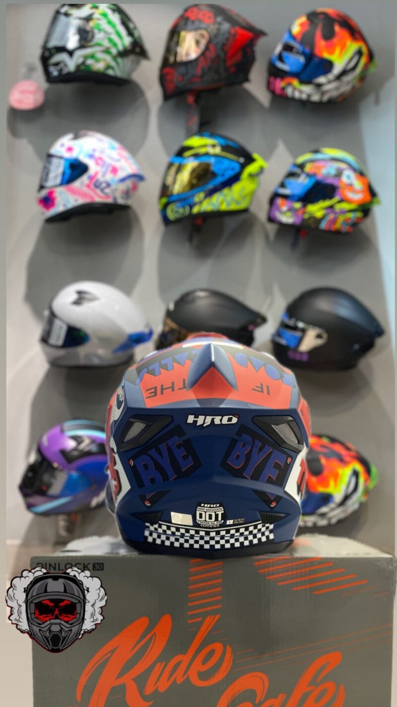 CASCO MULTIPROPOSITO HRO MX 330 ROJO/AZUL - Image 3