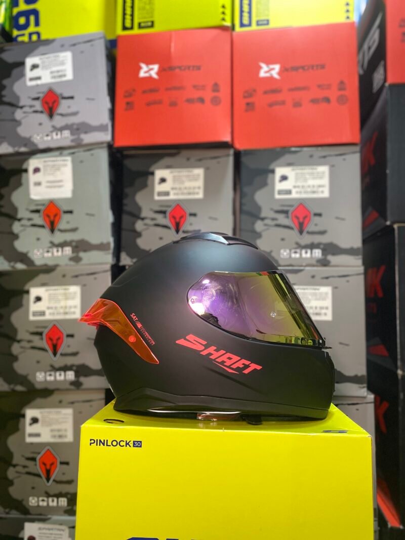 CASCO INTEGRAL SHAFT 582 SOLI NEGRO/ROJO