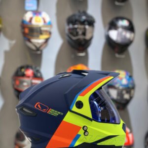 CASCO HRO MULTIPROPOSITO MX 330 AZUL/NEON