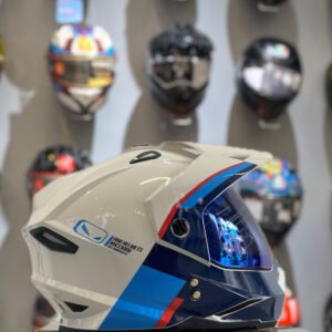 CASCO MULTIPROPOSITO HRO MX 330 AZUL/BLANCO