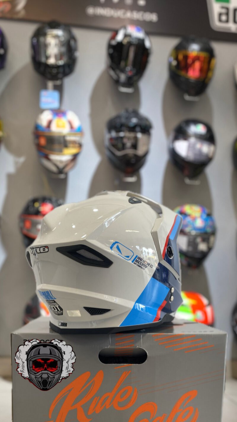 CASCO MULTIPROPOSITO HRO MX 330 AZUL/BLANCO - Image 2