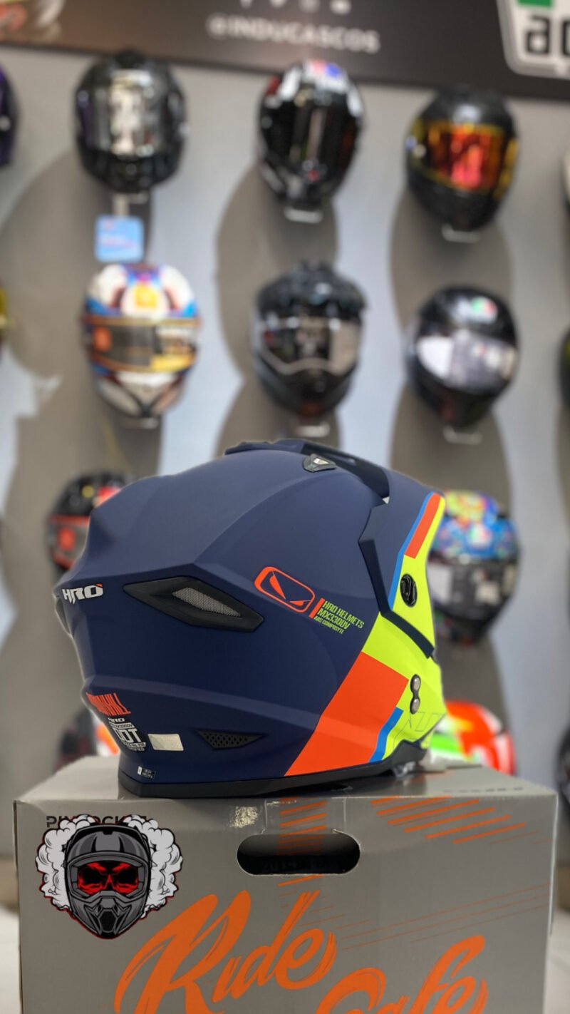 CASCO HRO MULTIPROPOSITO MX 330 AZUL/NEON - Image 2