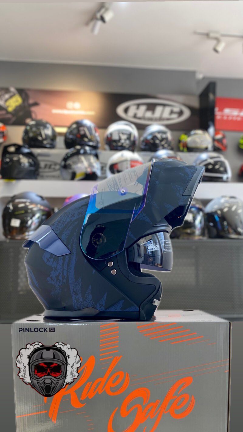 CASCO ABATIBLE HRO 3440 Grungster AZUL - Image 2