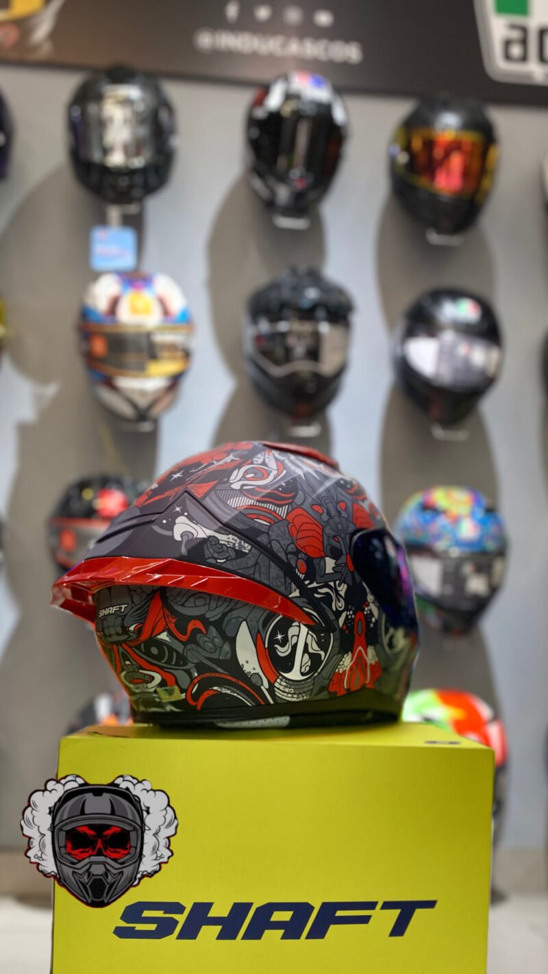 CASCO INTEGRAL SHAFT 590 ARS NOTARÍA ROJO /GRIS - Image 2