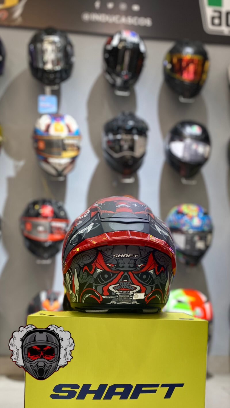 CASCO INTEGRAL SHAFT 590 ARS NOTARÍA ROJO /GRIS - Image 3