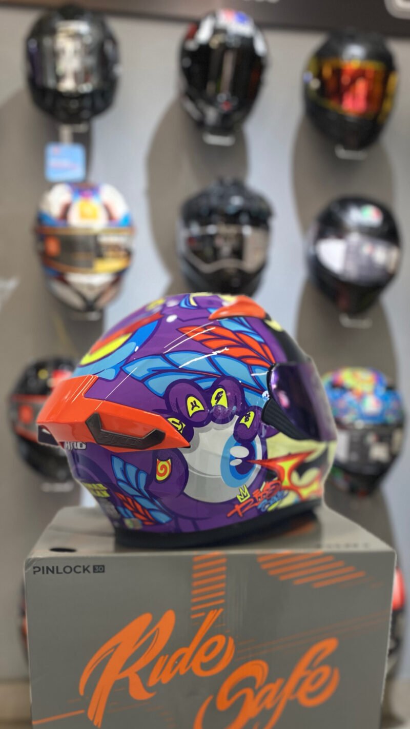 CASCO HRO 516 NARANJA/AZUL - Image 2