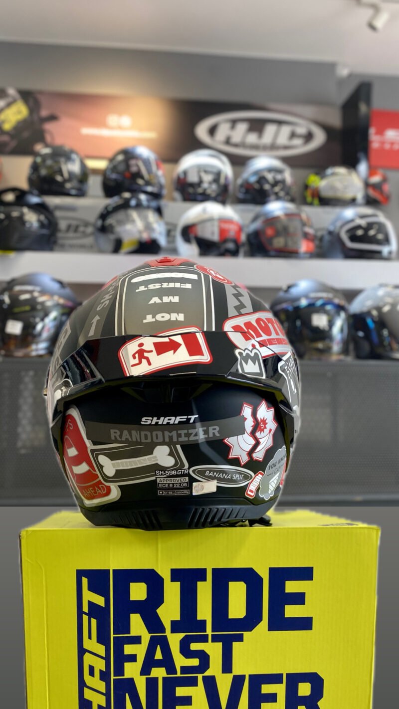 Casco Integral Shaft 598 GTR GRIS/ROJO - Image 3