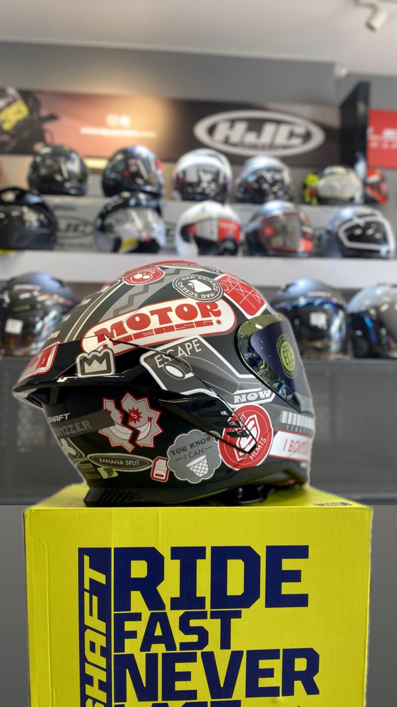 Casco Integral Shaft 598 GTR GRIS/ROJO - Image 2