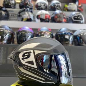 CASCO ABIERTO SHAFT PRO SERIES 240DV GRIS/BLANCO