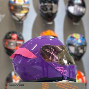 CASCO ABATIBLE HRO 3460 BRILLO MORADO