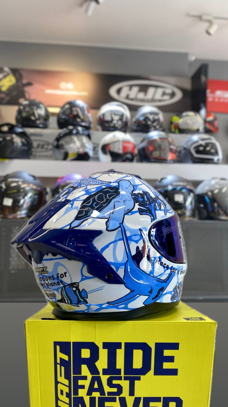 CASCO SHAFT PRO SERIES 610DV AZUL BLANCO - Image 2