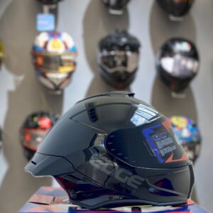 CASCO INTEGRAL EDGE NEGRO BRILLO